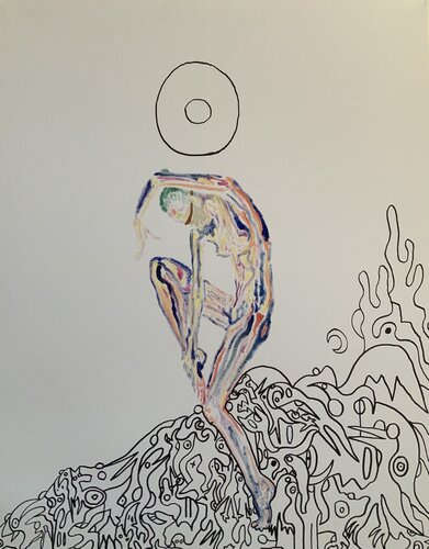 Danse cosmique 2 von Guillaume Maes, Malerei kaufen auf Singulart