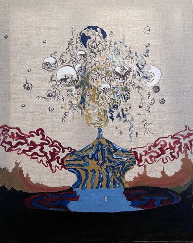 maGes, seigneur Apotopique, la seconde dans l’éternité van Guillaume Maes, Schilderij te koop op Singulart