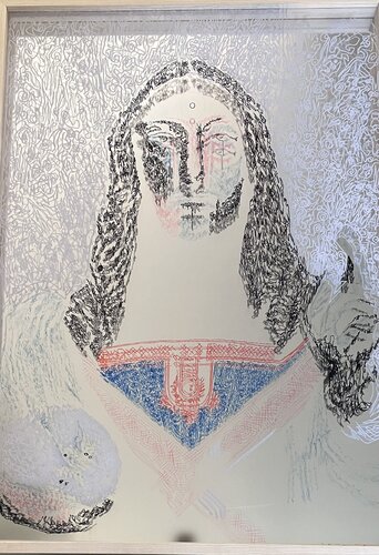 Salvador mundi par Guillaume Maes, Peinture en vente sur Singulart