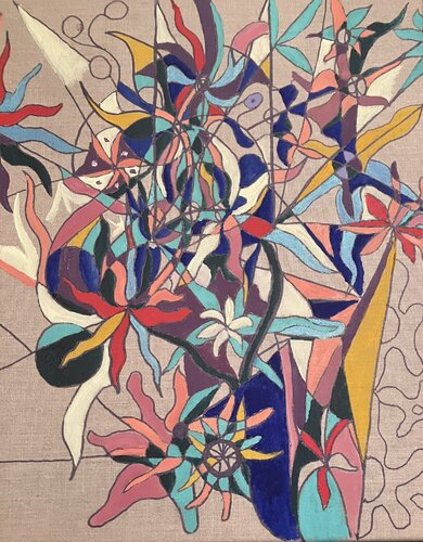 Distorsion des larmes d’Aphrodite van Guillaume Maes, Schilderij te koop op Singulart