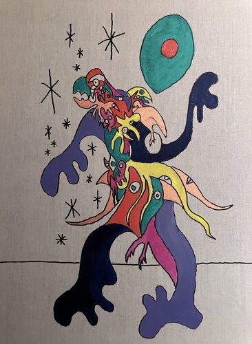 Enfant constellation van Guillaume Maes, Schilderij te koop op Singulart