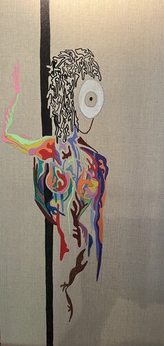 Âme qui entre, qui sort et qui attend von Guillaume Maes, Malerei kaufen auf Singulart