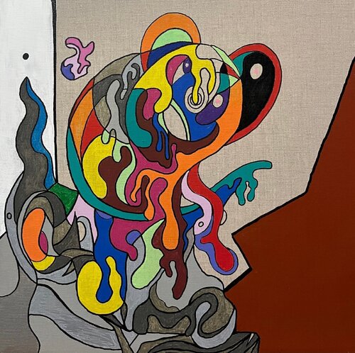 Songe de peluche en exile by Guillaume Maes, 회화 for Sale on Singulart