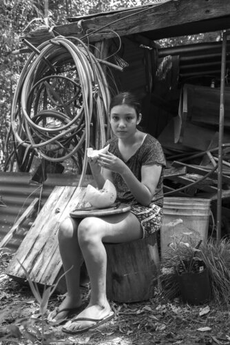 Malena with melon by Silvina Batista, Photography for Sale on Singulart