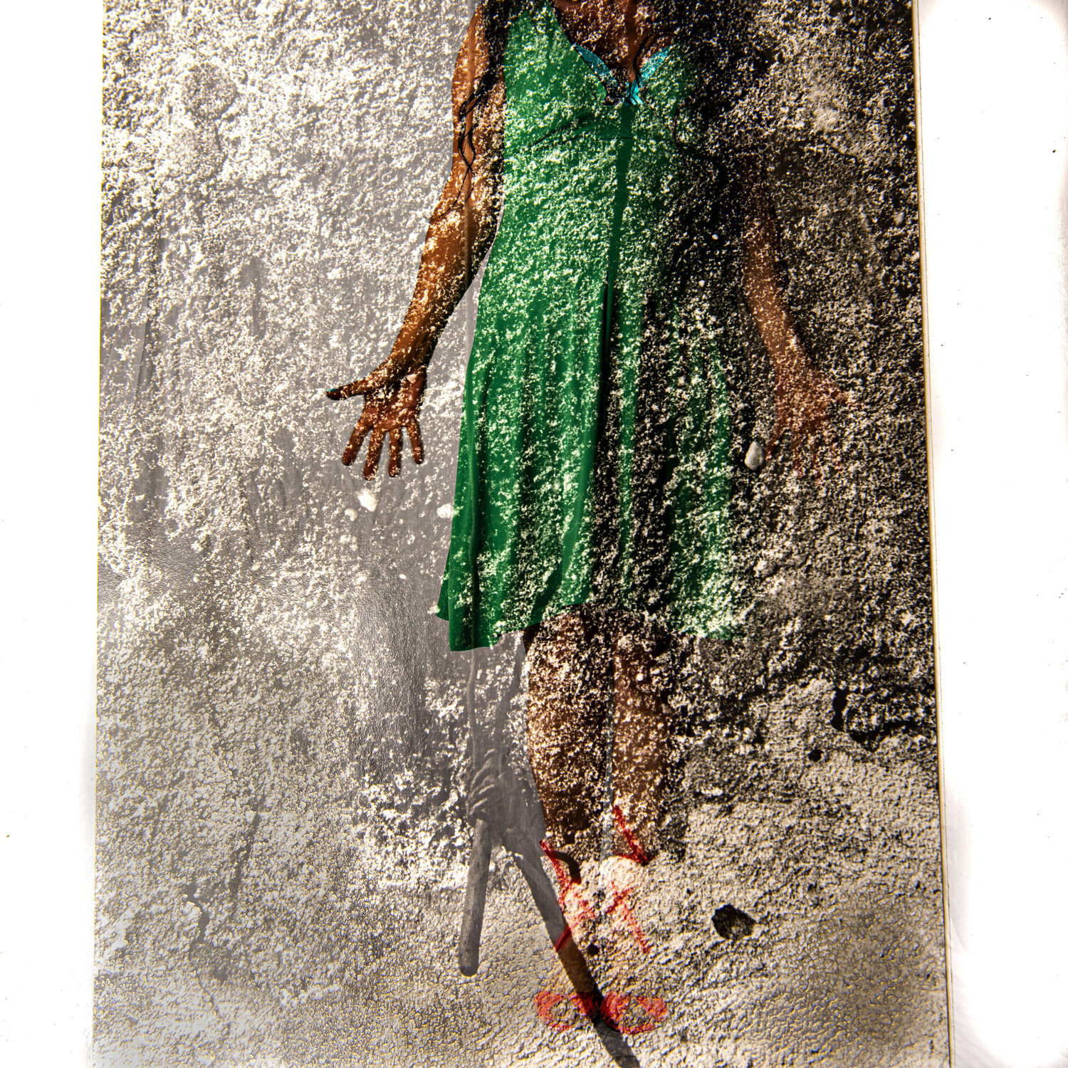 Vestido verde Silvina Batista