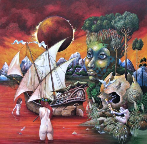 Eclipse van Peter Wall, Schilderij te koop op Singulart