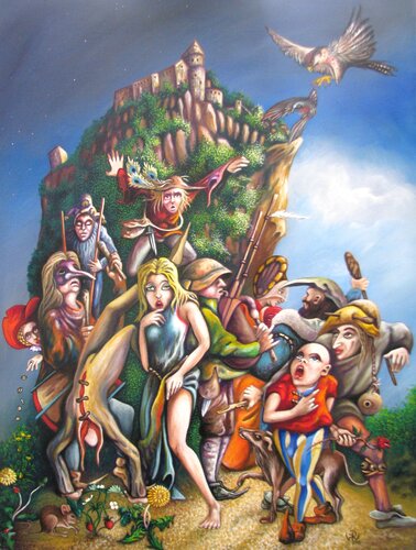 Vaganten van Peter Wall, Schilderij te koop op Singulart