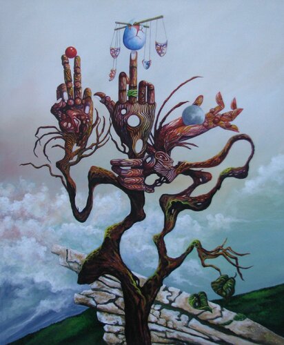 Baum der Gebärden di Peter Wall, Pittura in vendita su Singulart