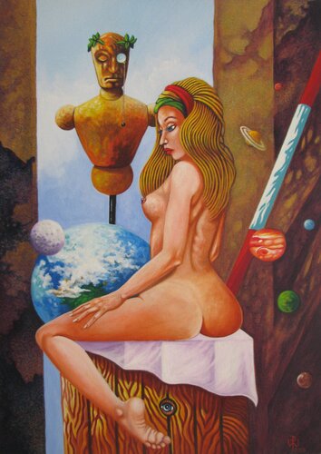 Gaia und der Herr von Peter Wall, Malerei kaufen auf Singulart