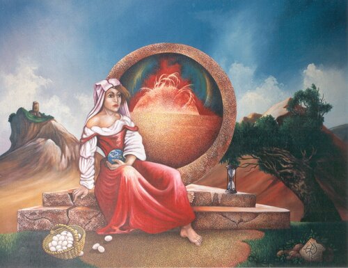 Ahnung van Peter Wall, Schilderij te koop op Singulart