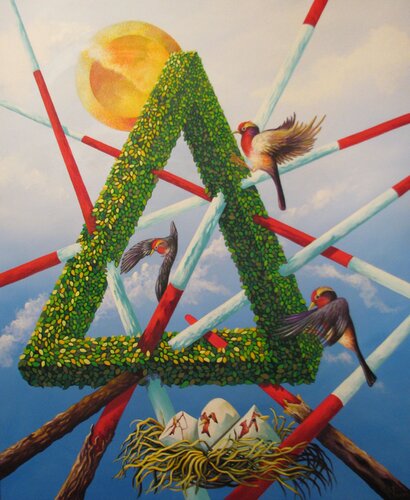 unmögliches Geäst van Peter Wall, Schilderij te koop op Singulart