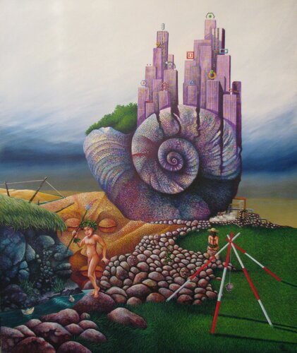 Traum vom Ausstieg van Peter Wall, Schilderij te koop op Singulart