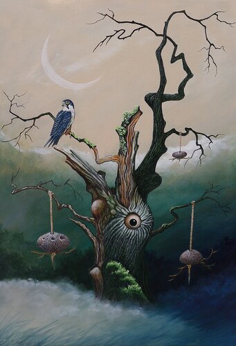 die Last des Augenblickes van Peter Wall, Schilderij te koop op Singulart
