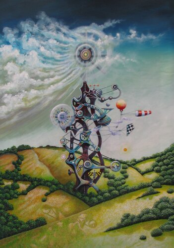 Wolkenmühle de Peter Wall, Pintura a la venta en Singulart