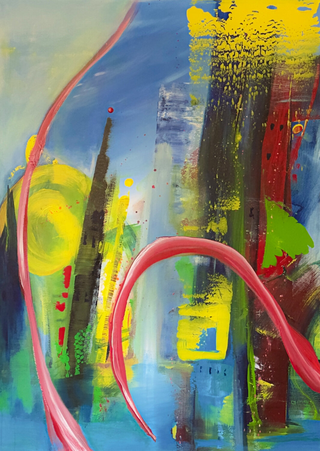 WIR WERDEN SEHEN Katharina Dustmann Original painting for sale