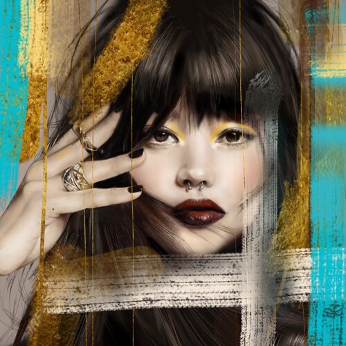 I'm NOT a Geisha par Simona Elia, Peinture en vente sur Singulart