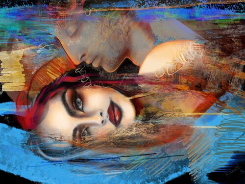 Plunging into a Dream par Simona Elia, Peinture en vente sur Singulart