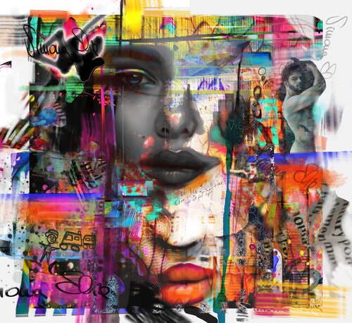 Tabloid: Life is Scandalous par Simona Elia, Peinture en vente sur Singulart