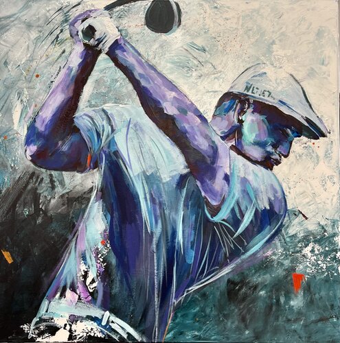 freeGolf van Silvia Lehmann, Schilderij te koop op Singulart