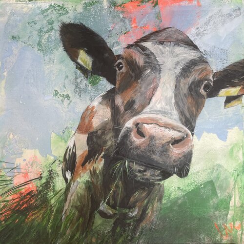 mouthful of meadow van Silvia Lehmann, Schilderij te koop op Singulart