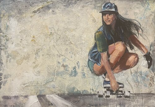 freeSkate di Silvia Lehmann, Pittura in vendita su Singulart