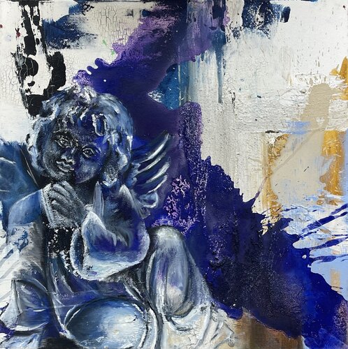 Angel by Silvia Lehmann, 油畫 for Sale on Singulart
