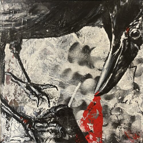 RabenBeute van Silvia Lehmann, Schilderij te koop op Singulart