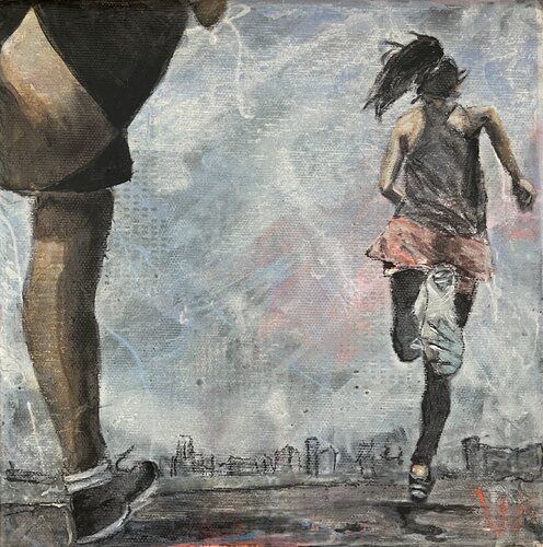 freeFlow - Jogging, Sport di Silvia Lehmann, Pittura in vendita su Singulart