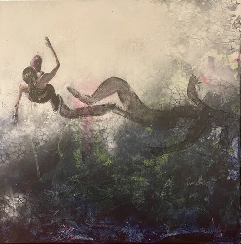 SchattenRausch - Jogging aus der Komfortzone de Silvia Lehmann, Pintura a la venta en Singulart