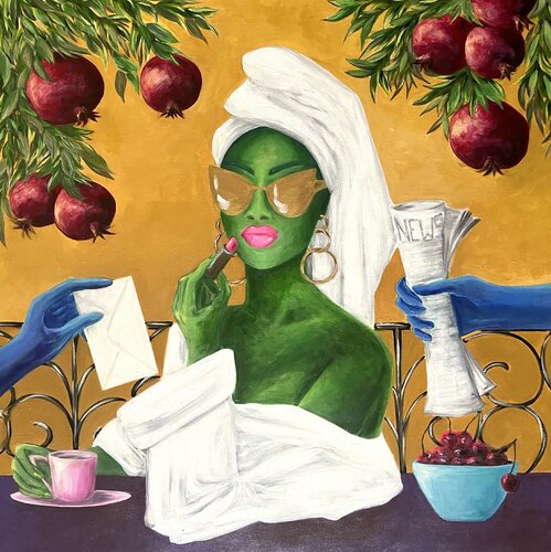 LADY morning par Oksana Alekhina, Peinture en vente sur Singulart