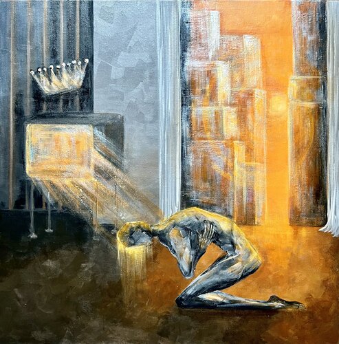 ADEPT TV par Oksana Alekhina, Peinture en vente sur Singulart