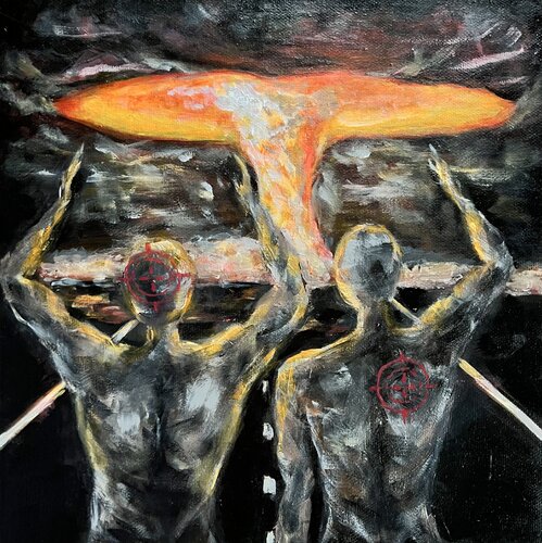 DOOMED par Oksana Alekhina, Peinture en vente sur Singulart