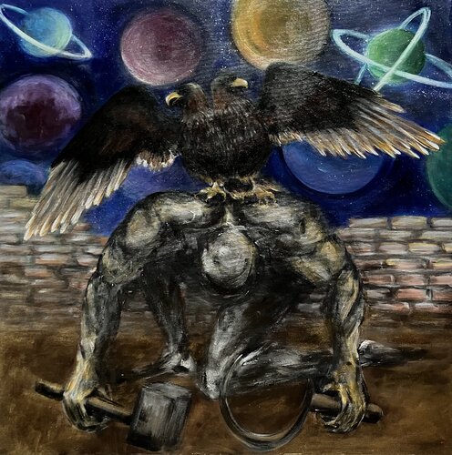 CAPTIVE by Oksana Alekhina, Painting for Sale on Singulart