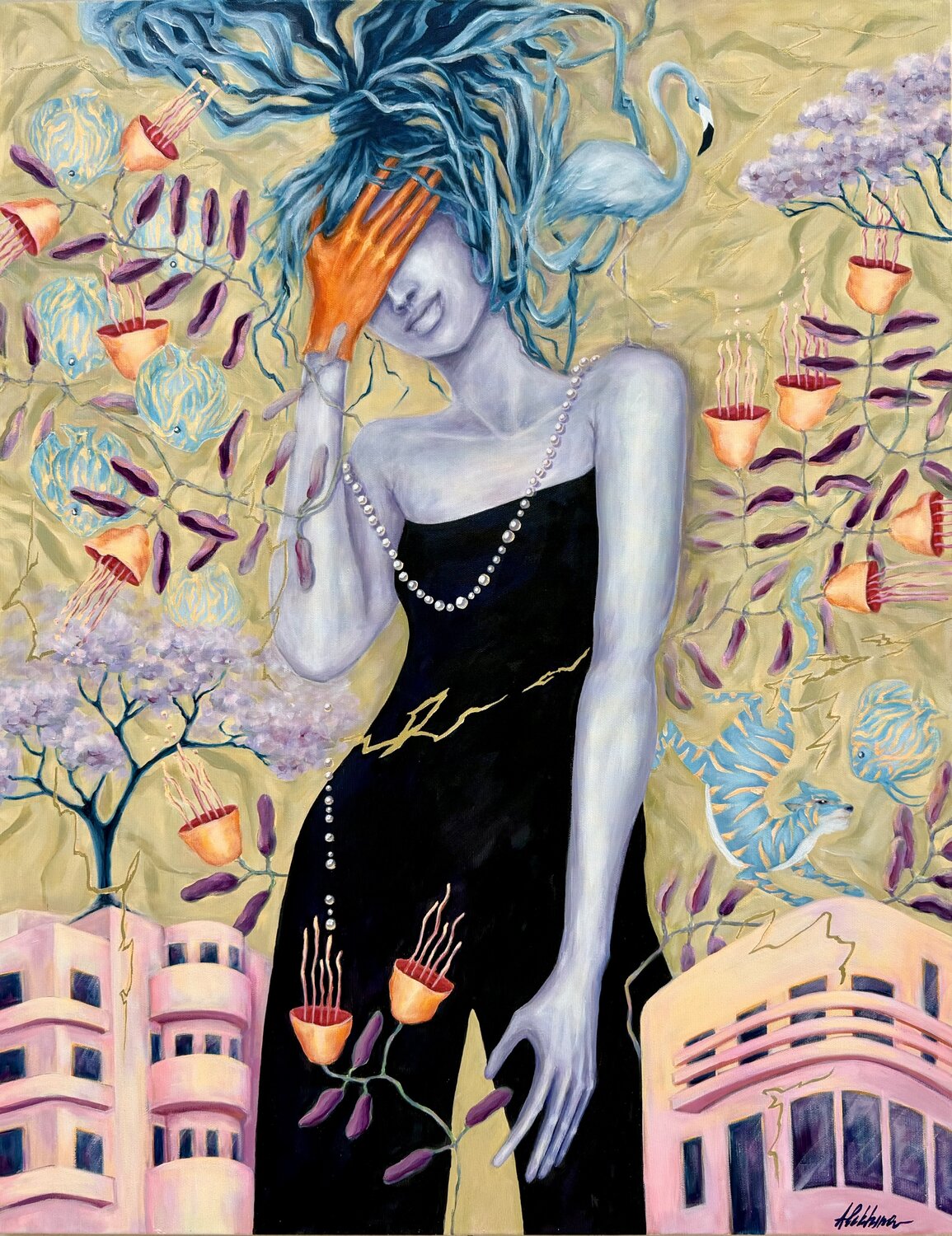HIDDEN REALITY Oksana Alekhina Original painting for sale