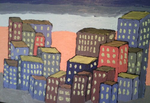 Città von fabrizio ramacci, Malerei kaufen auf Singulart