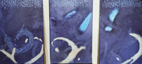 Atlantis Codex Triptych di Monica Di Bartolo, Pittura in vendita su Singulart