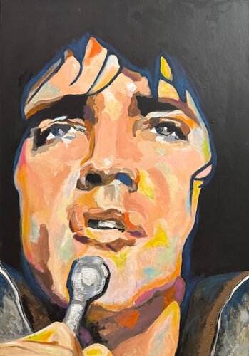 The Man Behind the Myth van Dámaso Arriero García, Schilderij te koop op Singulart