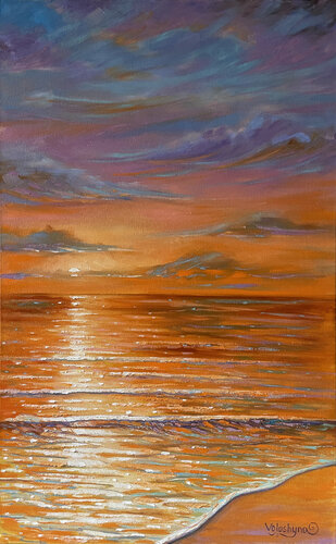 Bright sea di Mary Voloshyna, Pittura in vendita su Singulart
