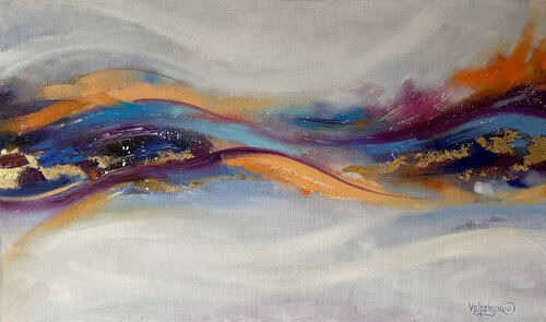 Paints and gold von Mary Voloshyna, Malerei kaufen auf Singulart