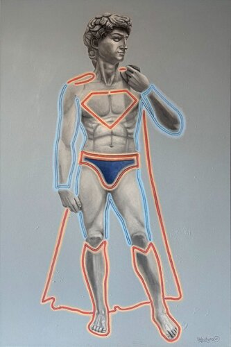 Superman von Mary Voloshyna, Malerei kaufen auf Singulart