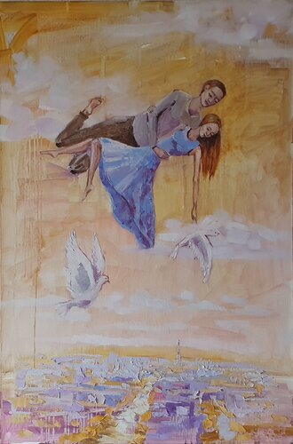 Dream in Paris di Mary Voloshyna, Pittura in vendita su Singulart