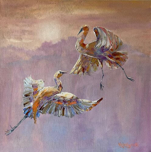 Dance in the air di Mary Voloshyna, Pittura in vendita su Singulart