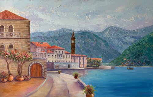 Between heaven and earth by Mary Voloshyna, Painting for Sale on Singulart