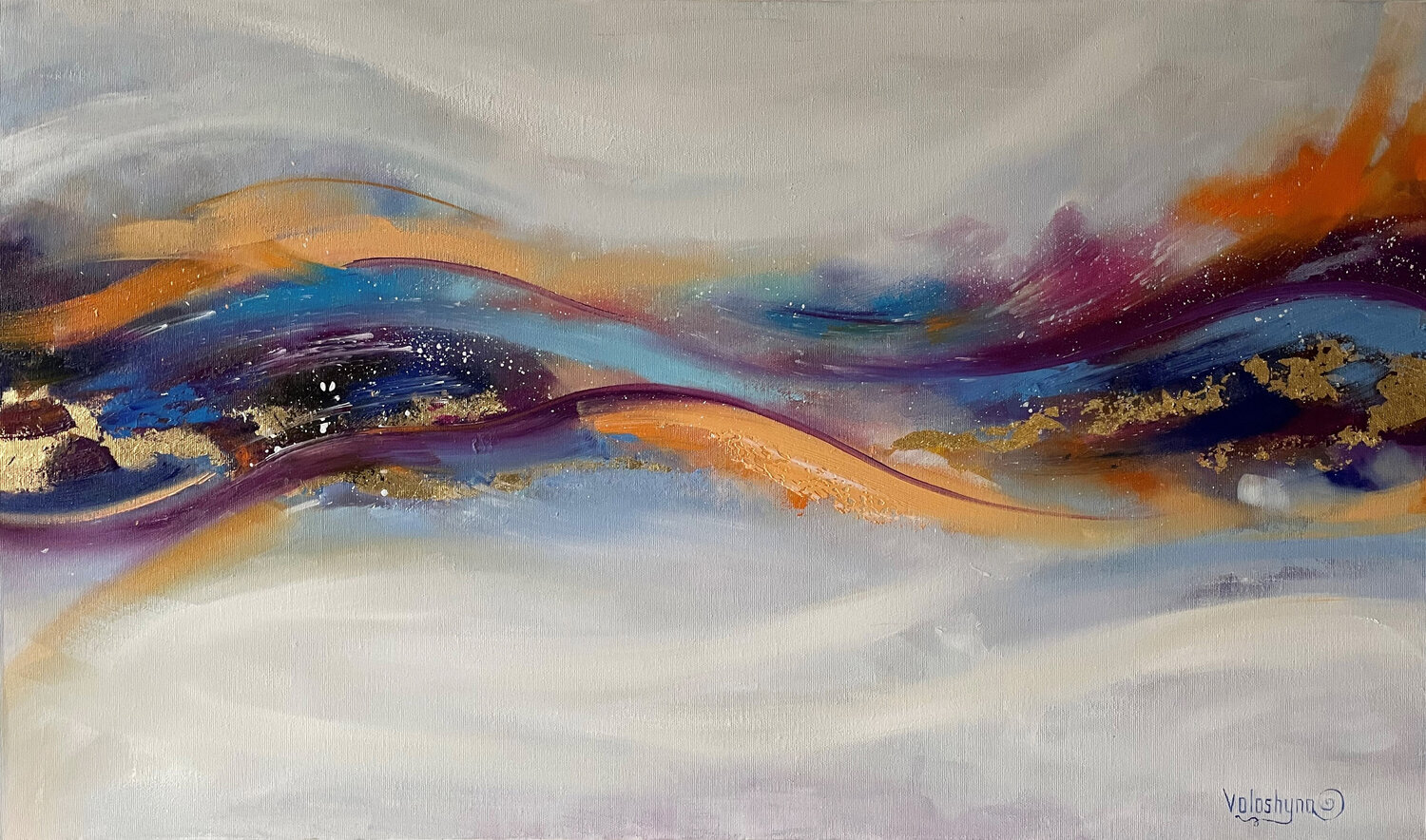 Paints and gold Mary Voloshyna