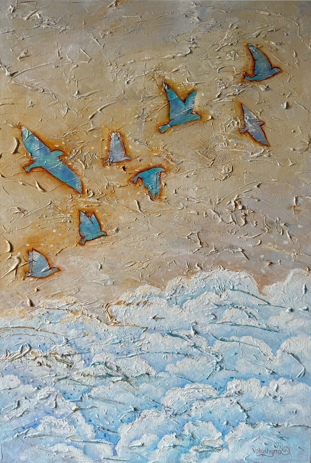 Flying over the sky Mary Voloshyna