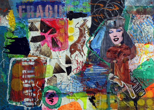 Il salto di una ballerina abbastanza alto come ci si aspettava van Rosario Annunziata, Schilderij te koop op Singulart