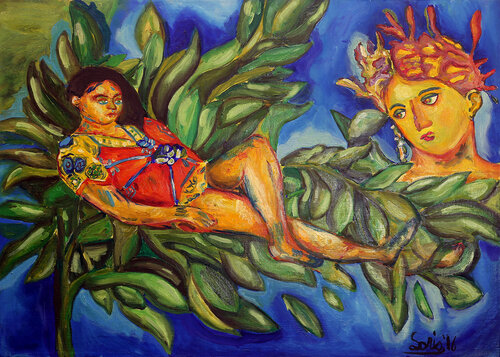 Karmel, giardino divino di Rosario Annunziata, Pittura in vendita su Singulart