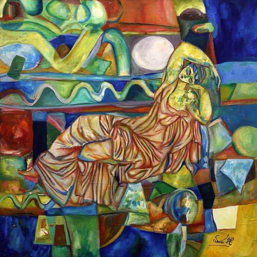 Il sogno di Venere van Rosario Annunziata, Schilderij te koop op Singulart