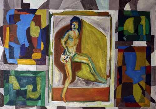 La danza del pittore von Rosario Annunziata, Malerei kaufen auf Singulart