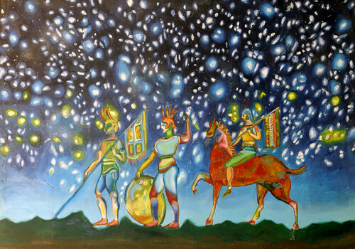 Lungo la notte von Rosario Annunziata, Malerei kaufen auf Singulart